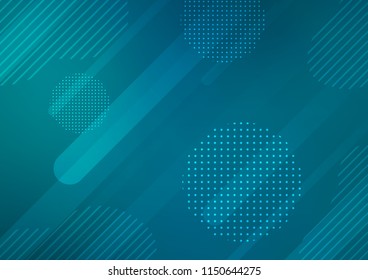 Dark BLUE vector template with repeated sticks, circles. Decorative shining illustration with lines, dots on abstract template. The pattern can be used for websites.