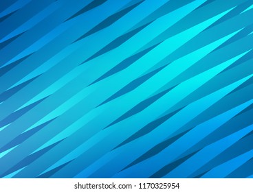 Dark BLUE vector template with repeated sticks. Glitter abstract illustration with colored sticks. Smart design for your business advert.