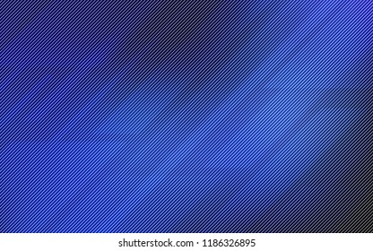 Dark BLUE vector template with repeated sticks. Blurred decorative design in simple style with lines. Best design for your ad, poster, banner.