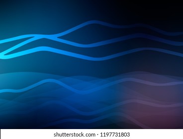 Dark BLUE vector template with repeated sticks. Modern geometrical abstract illustration with staves. The pattern can be used for websites.