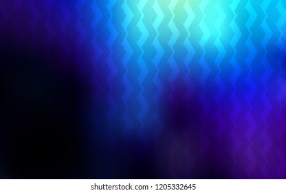 Dark BLUE vector template with repeated sticks. Blurred decorative design in simple style with lines. Template for your beautiful backgrounds.