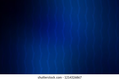 Dark BLUE vector template with repeated sticks. Glitter abstract illustration with colored sticks. The pattern for ad, booklets, leaflets.