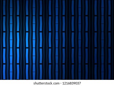 Dark BLUE vector template with repeated sticks. Blurred decorative design in simple style with lines. The pattern can be used as ads, poster, banner for commercial.