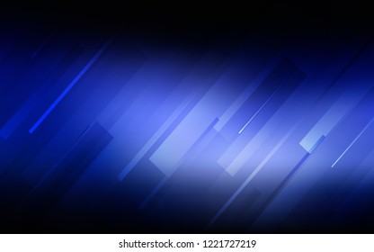 Dunkle BLAU-Vektorvorlage mit wiederholten Stöcken. Farbige Illustration mit scharfen Streifen. Das Muster für Werbung, Broschüren, Prospekte.