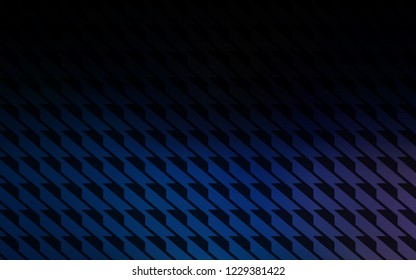 Dark BLUE vector template with repeated sticks. Blurred decorative design in simple style with lines. Best design for your ad, poster, banner.