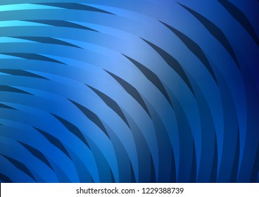 Dark BLUE vector template with repeated sticks. Lines on blurred abstract background with gradient. Best design for your ad, poster, banner.