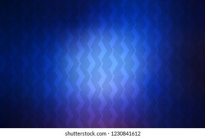 Dark BLUE vector template with repeated sticks. Lines on blurred abstract background with gradient. Pattern for your busines websites.