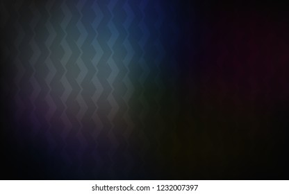 Dark BLUE vector template with repeated sticks. Modern geometrical abstract illustration with Lines. Smart design for your business advert.