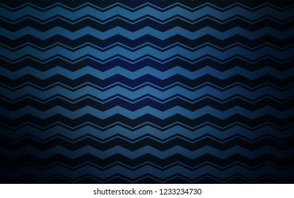 Dark BLUE vector template with repeated sticks. Shining colored illustration with sharp stripes. Template for your beautiful backgrounds.