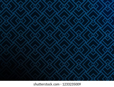 Dark BLUE vector template with repeated sticks. Shining colored illustration with narrow lines. Best design for your ad, poster, banner.