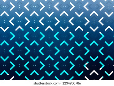 Dark BLUE vector template with repeated sticks. Decorative shining illustration with lines on abstract template. The pattern can be used for websites.
