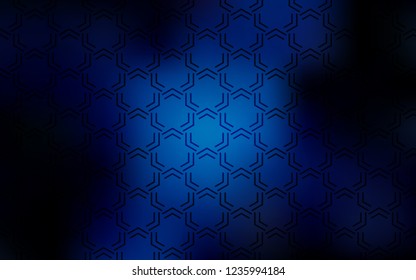 Dark BLUE vector template with repeated sticks. Decorative shining illustration with lines on abstract template. Best design for your ad, poster, banner.