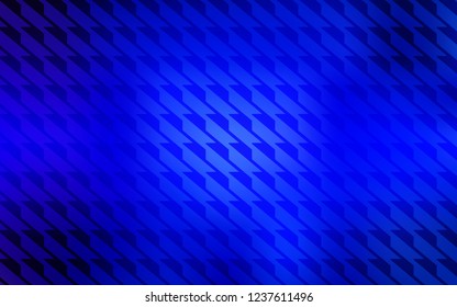 Dark BLUE vector template with repeated sticks. Blurred decorative design in simple style with lines. Smart design for your business advert.