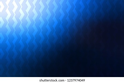 Dark BLUE vector template with repeated sticks. Glitter abstract illustration with colorful sticks. Pattern for ads, posters, banners.