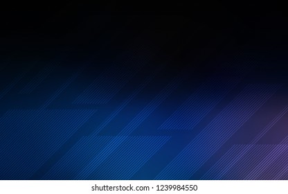 Dark BLUE vector template with repeated sticks. Modern geometrical abstract illustration with Lines. Smart design for your business advert.