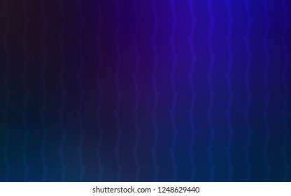 Dark BLUE vector template with repeated sticks. Blurred decorative design in simple style with lines. Template for your beautiful backgrounds.