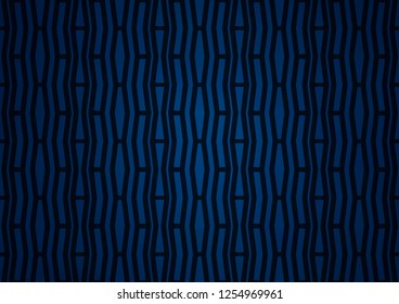 Dark BLUE vector template with repeated sticks. Lines on blurred abstract background with gradient. Smart design for your business advert.