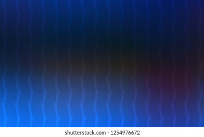 Dark BLUE vector template with repeated sticks. Blurred decorative design in simple style with lines. Pattern for ads, posters, banners.