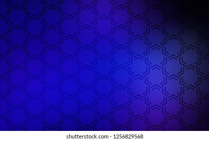Dark BLUE vector template with repeated sticks. Shining colored illustration with sharp stripes. Template for your beautiful backgrounds.