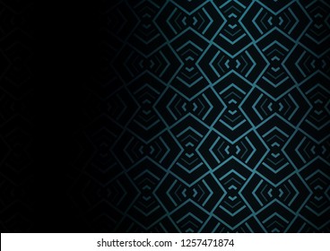 Dark BLUE vector template with repeated sticks. Shining illustration with lines on abstract template. Pattern for websites, landing pages.