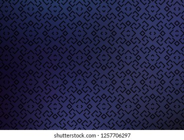 Dark BLUE vector template with repeated sticks. Glitter abstract illustration with colored sticks. Best design for your ad, poster, banner.