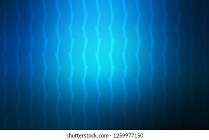 Dark BLUE vector template with repeated sticks. Decorative shining illustration with lines on abstract template. Pattern for your busines websites.
