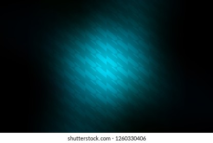 Dark BLUE vector template with repeated sticks. Shining colored illustration with sharp stripes. Best design for your ad, poster, banner.