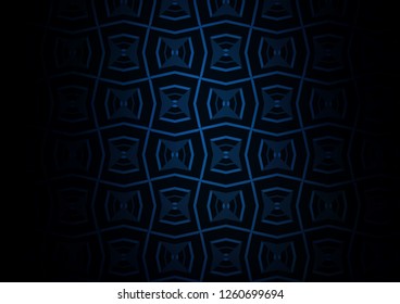 Dark BLUE vector template with repeated sticks. Shining colored illustration with narrow lines. Pattern for websites, landing pages.