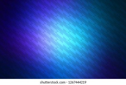 Dark BLUE vector template with repeated sticks. Glitter abstract illustration with colorful sticks. Best design for your ad, poster, banner.