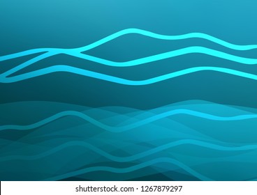 Dark BLUE vector template with repeated sticks. Glitter abstract illustration with colored sticks. The pattern can be used for websites.