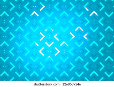 Dark BLUE vector template with repeated sticks. Glitter abstract illustration with colored sticks. The pattern can be used for websites.
