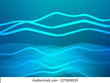 Dark BLUE vector template with repeated sticks. Decorative shining illustration with lines on abstract template. The pattern can be used for websites.