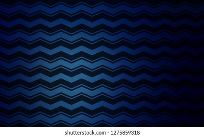 Dark BLUE vector template with repeated sticks. Blurred decorative design in simple style with lines. Smart design for your business advert.