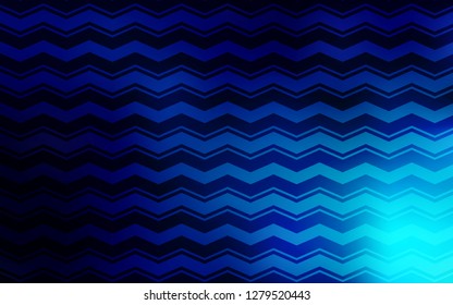 Dark BLUE vector template with repeated sticks. Lines on blurred abstract background with gradient. Pattern for ads, posters, banners.