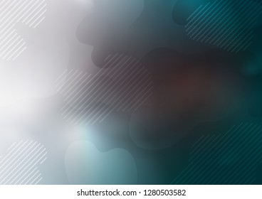 Dark BLUE vector template with repeated sticks. Decorative shining illustration with lines on abstract template. The template can be used as a background.