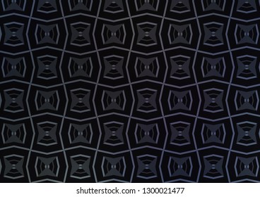 Dark BLUE vector template with repeated sticks. Shining colored illustration with narrow lines. Pattern for business booklets, leaflets.