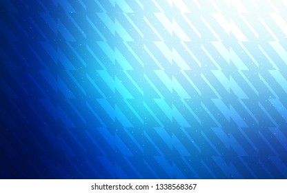 Dark BLUE vector template with repeated sticks. Glitter abstract illustration with colorful sticks. Template for your beautiful backgrounds.