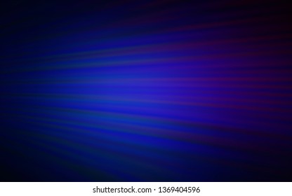 Dark BLUE vector template with repeated sticks. Glitter abstract illustration with colorful sticks. Smart design for your business advert.