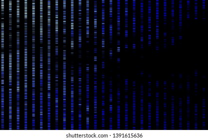 Dark BLUE vector template with repeated sticks. Modern geometrical abstract illustration with staves. Smart design for your business advert.