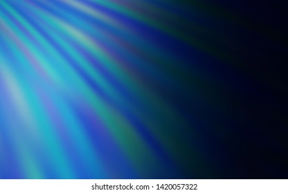 Dark BLUE vector template with repeated sticks. Shining colored illustration with sharp stripes. Pattern for ad, booklets, leaflets.