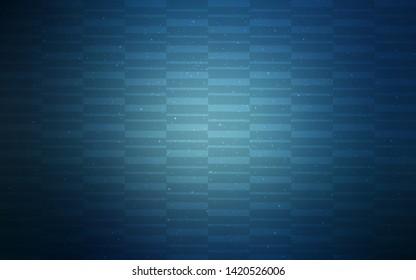 Dark BLUE vector template with repeated sticks. Modern geometrical abstract illustration with Lines. Best design for your ad, poster, banner.