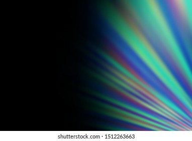 Dark BLUE vector template with repeated sticks. Lines on blurred abstract background with gradient. Pattern for websites, landing pages.