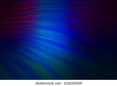 Dark BLUE vector template with repeated sticks. Shining colored illustration with sharp stripes. Pattern for your busines websites.