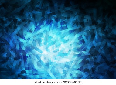 Dark BLUE vector template with repeated sticks. Glitter abstract illustration with colorful sticks. Template for your beautiful backgrounds.