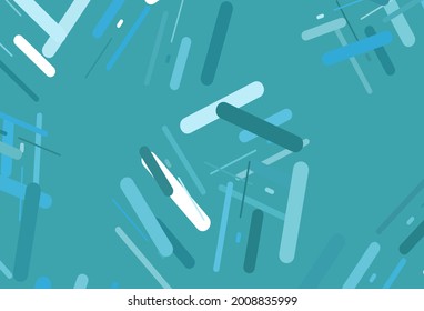 Dark blue vector template with repeated sticks. Glitter abstract illustration with colored sticks. Backdrop for TV commercials.