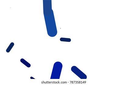 Dark BLUE vector template with repeated sticks. Blurred decorative design in simple style with lines. Best design for your ad, poster, banner.