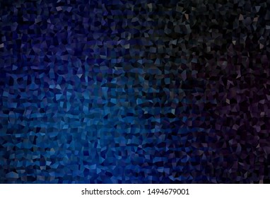 Dark BLUE vector template with rhombus. Rectangles on abstract background with colorful gradient. Pattern can be used for websites.