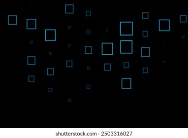Dark BLUE vector template with rhombus. Illustration with set of colorful rectangles. Modern template for your landing page.