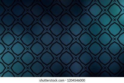 Dark BLUE vector template with sky stars. Modern geometrical abstract illustration with stars. Pattern for new year ad, booklets.