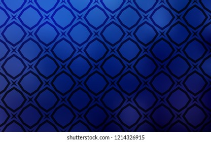 Dark BLUE vector template with sky stars. Blurred decorative design in simple style with stars. Pattern for wrapping gifts.